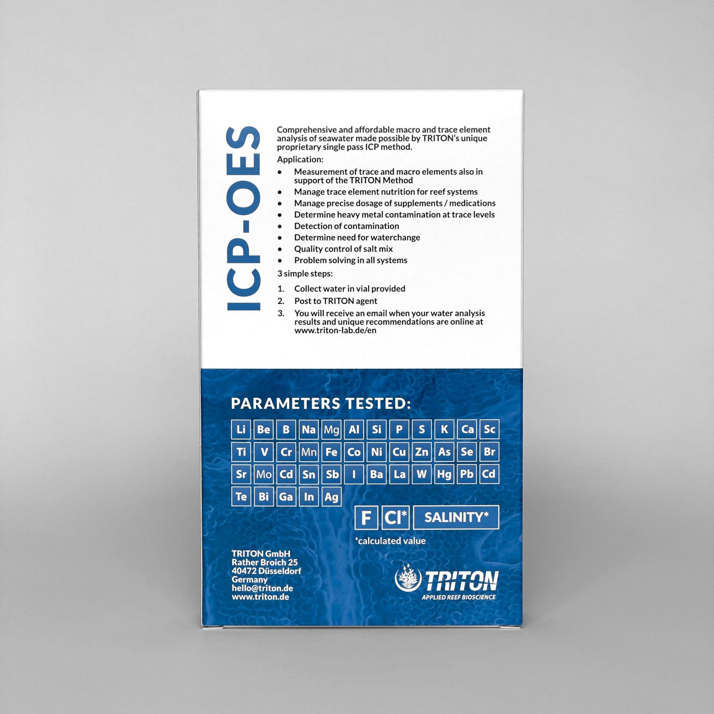 Triton Lab ICP-OES test - Laboratory Seawater Analysis