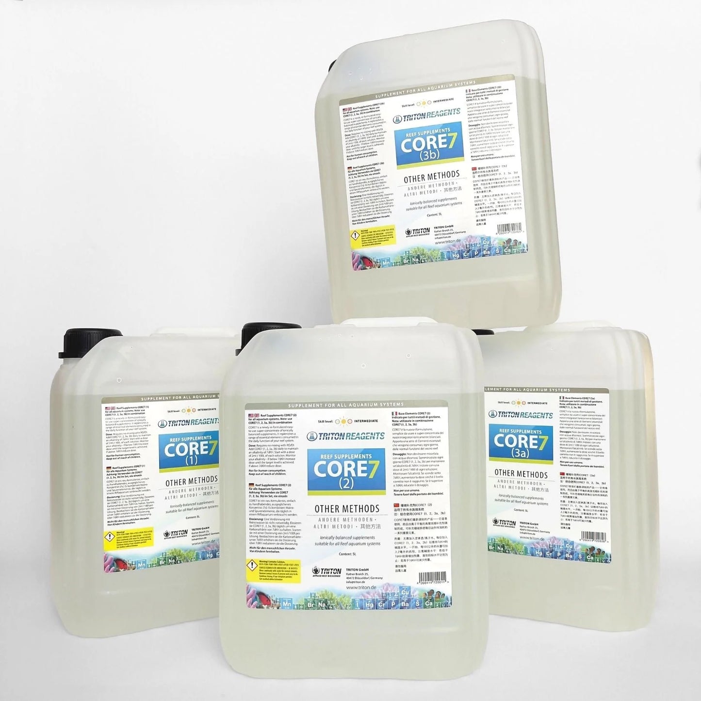 Triton CORE7 Reef Supplements - Bulk 4x5L For OTHER METHOD (non-Triton)
